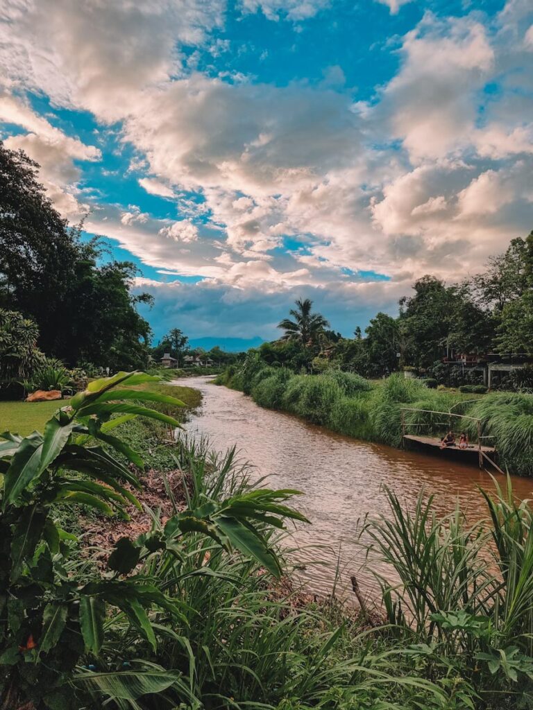 River where tipsy tubing is held in Pai