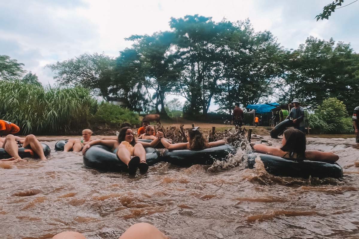 Rapids while tipsy tubing in Pai