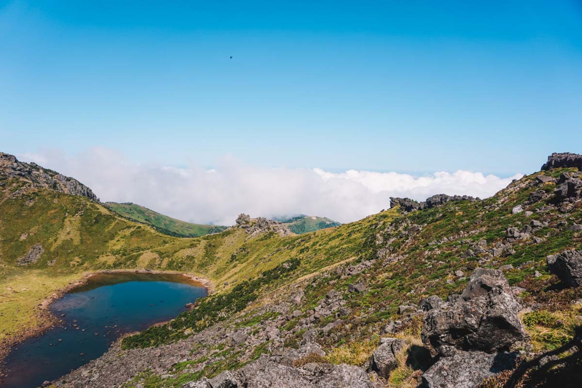 View from the top of Mt Hallasan