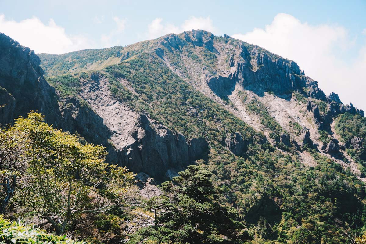 View of Mt Hallasan on Jeju island