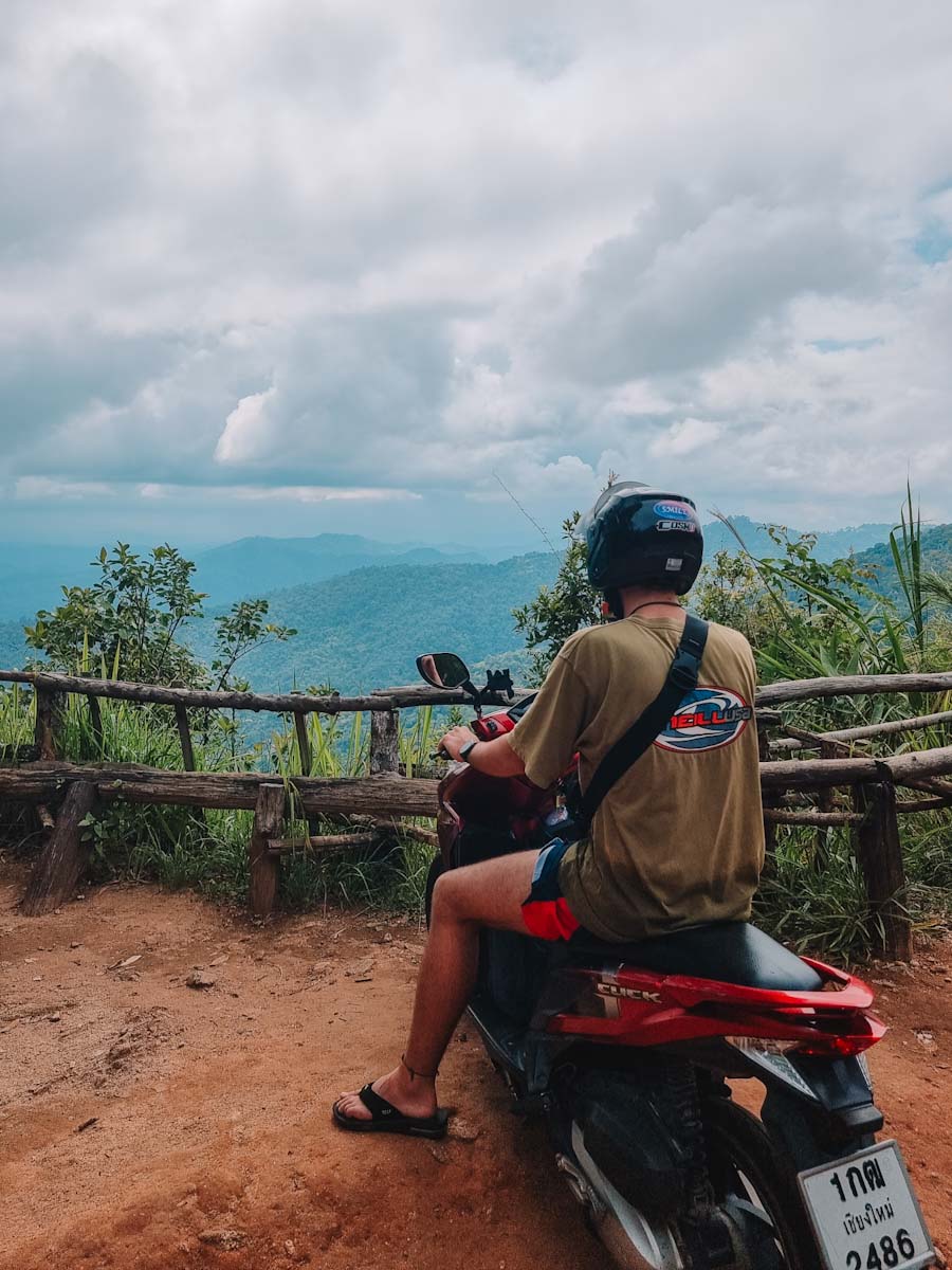 View of the village of Ban Hmong Doi Pui near Chiang Mai in Thailand