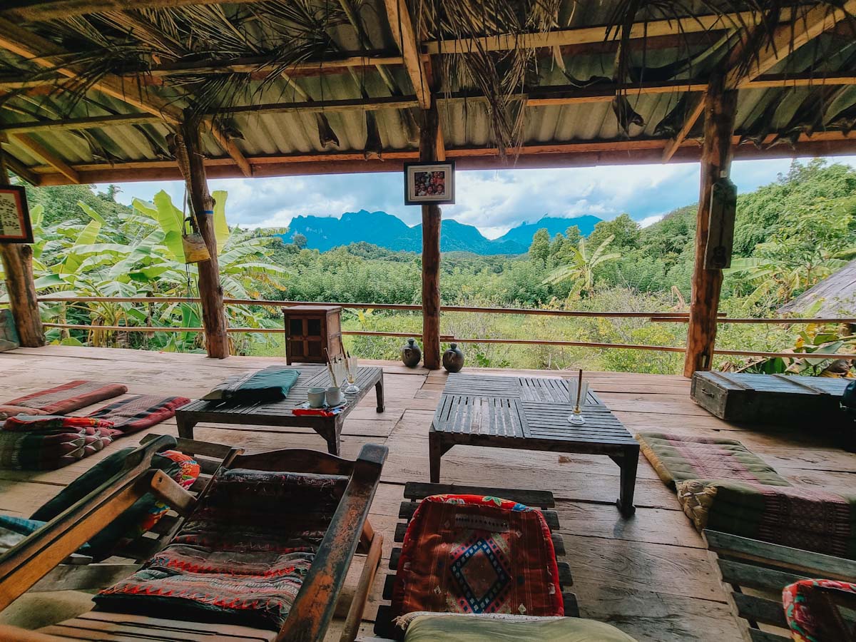 Yensabai Organic Farm near Tad Mook waterfall