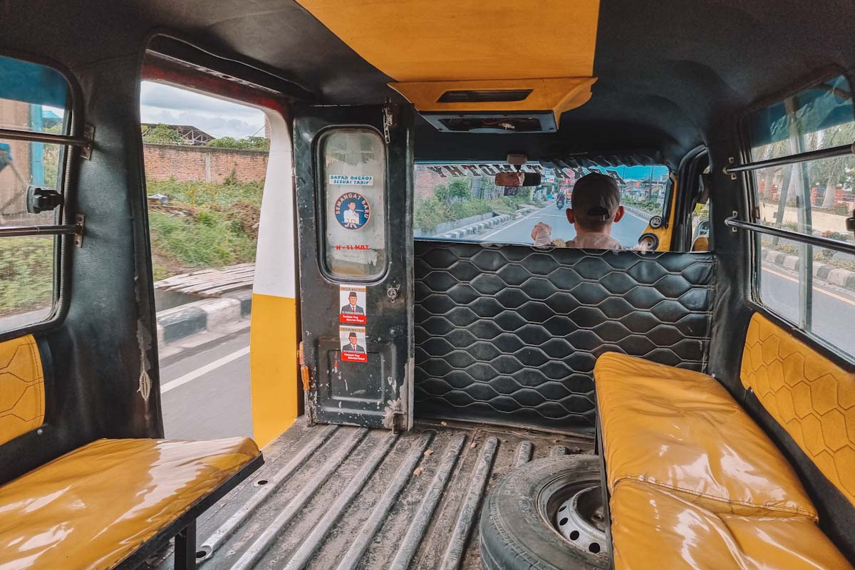 Local bus transport Sumatra