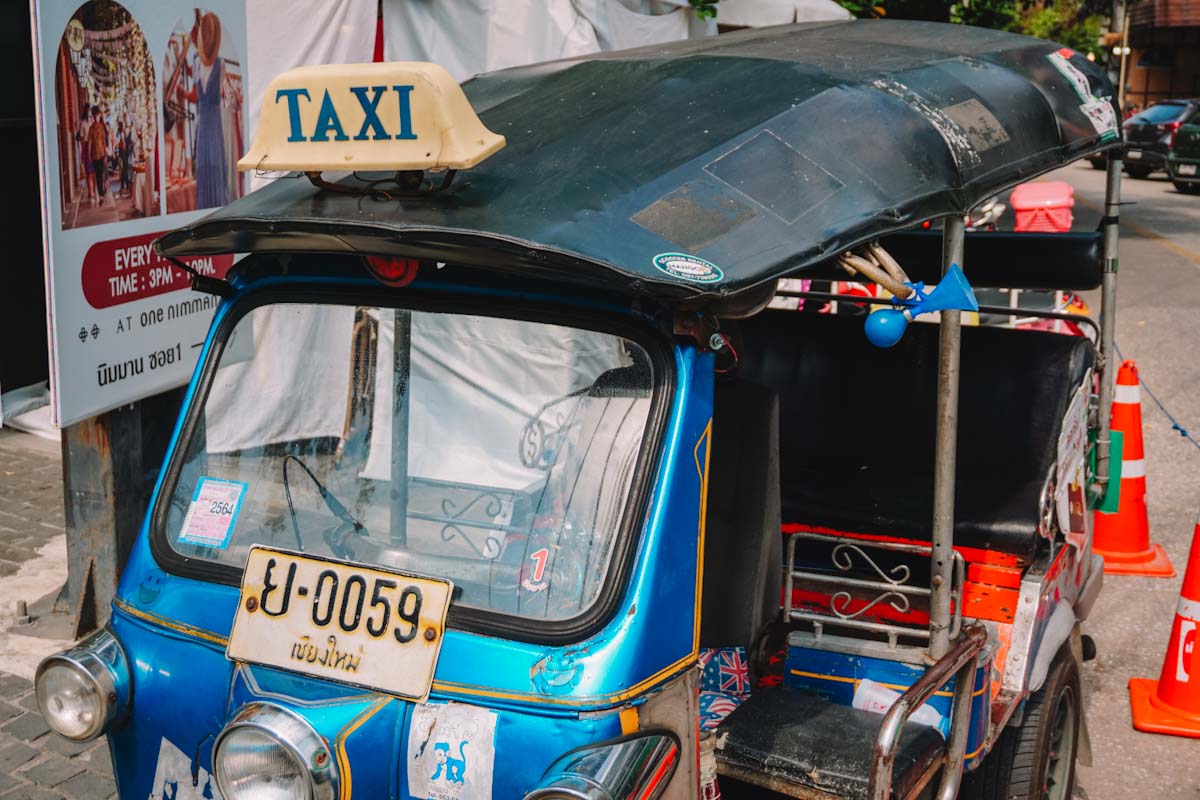 Authentic taxi in Chiang Mai, Thailand