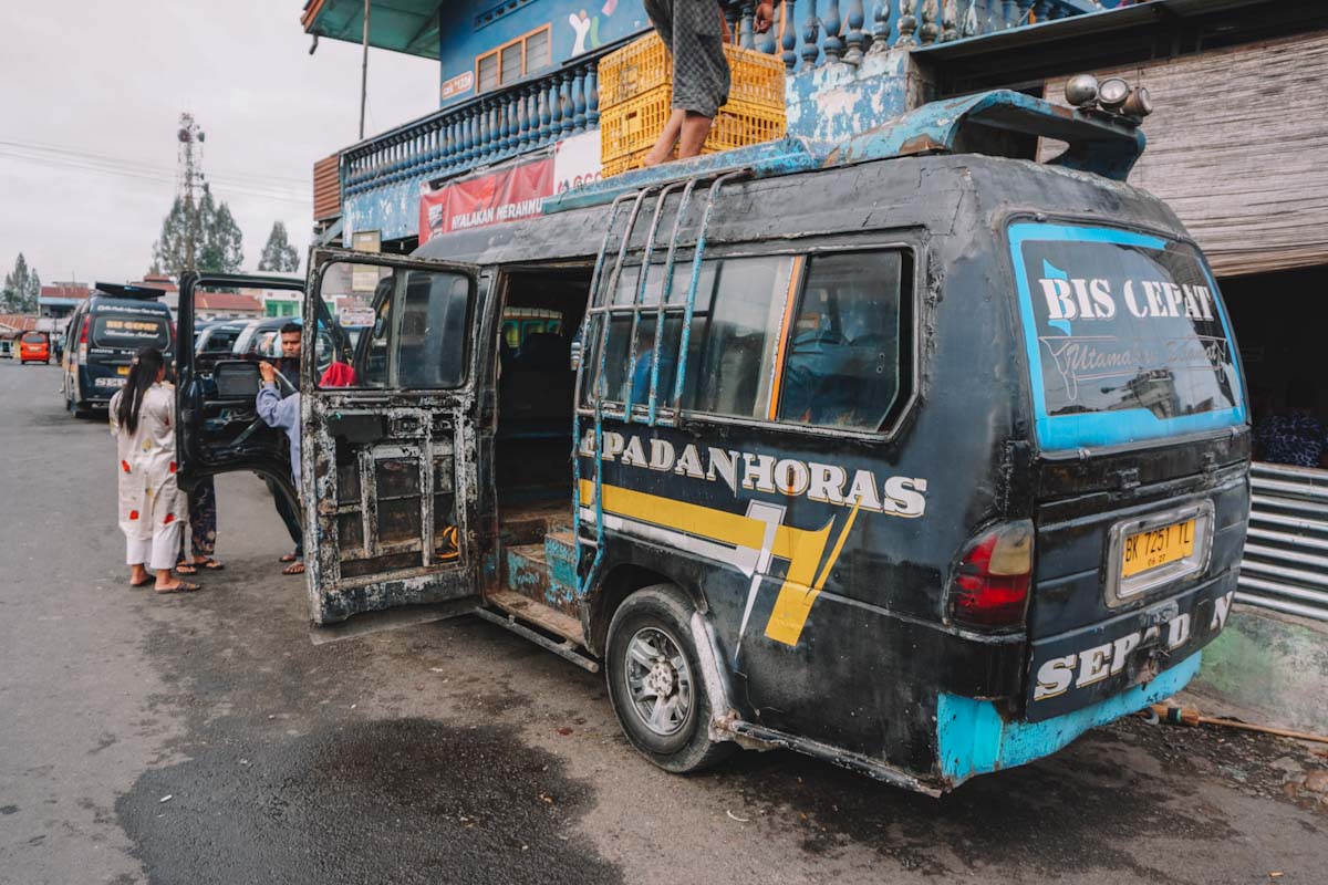 Public bus in Sumatra