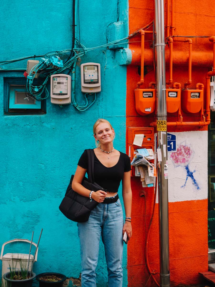 Colourful mural village in Seoul