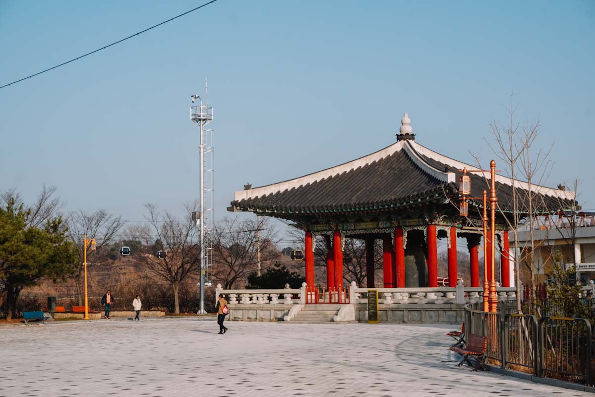 Optional gondola ride during DMZ tour in South Korea