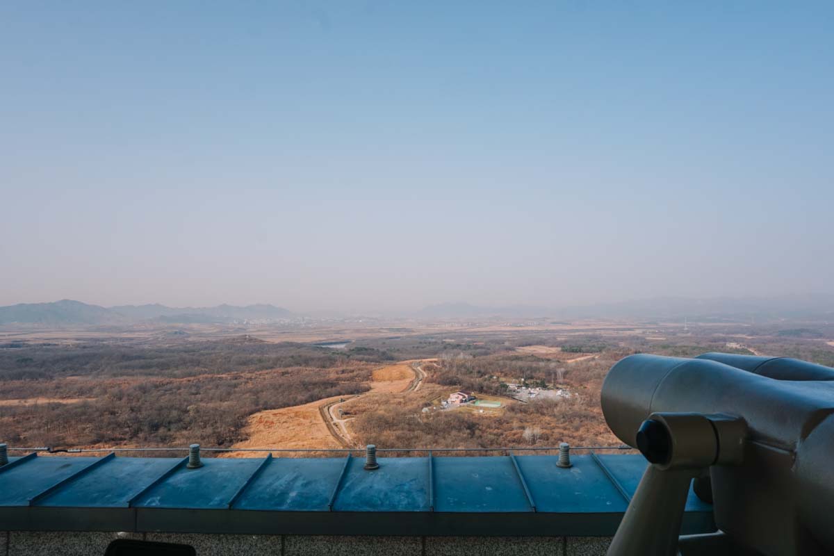 North Korea seen from Dora observatory in DMZ