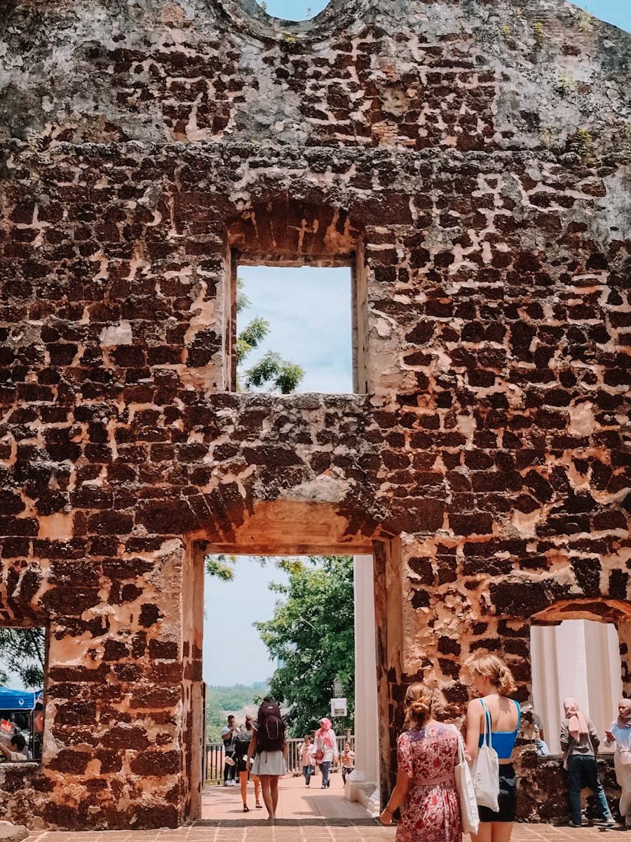 Ruins of Saint Paul's Church in Malacca, Malaysia