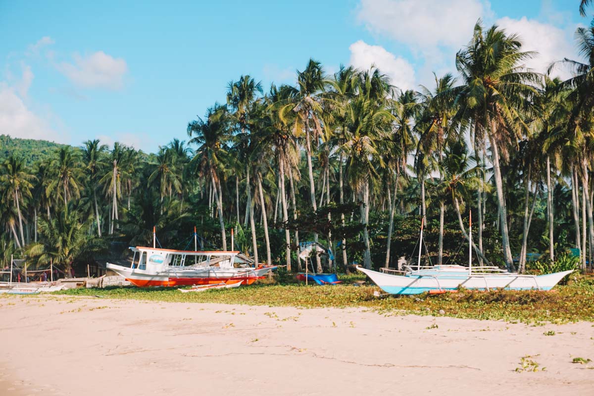 Nacpan Beach in El Nido Palawan