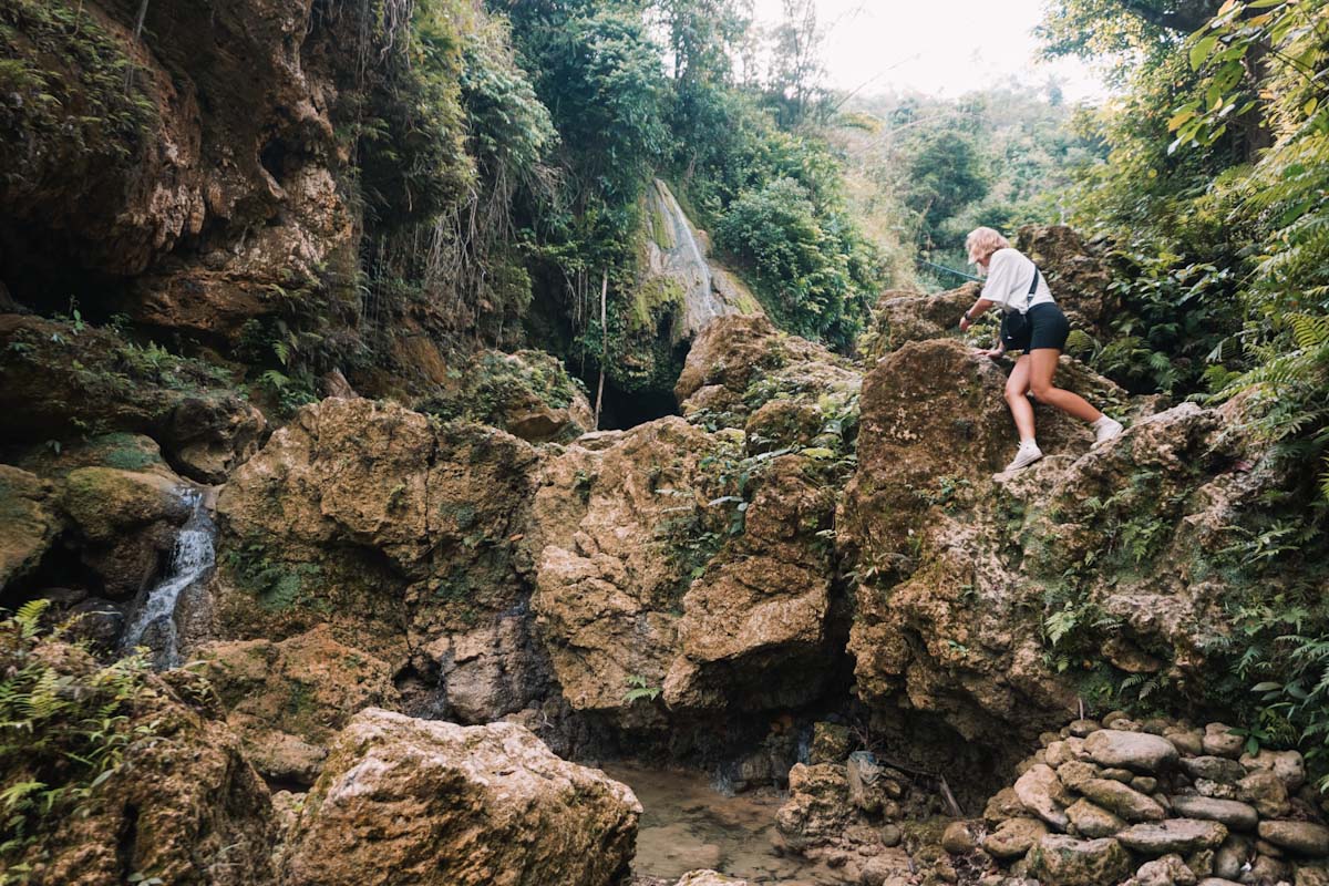 Inambakan Waterfall, South Cebu, Philippines