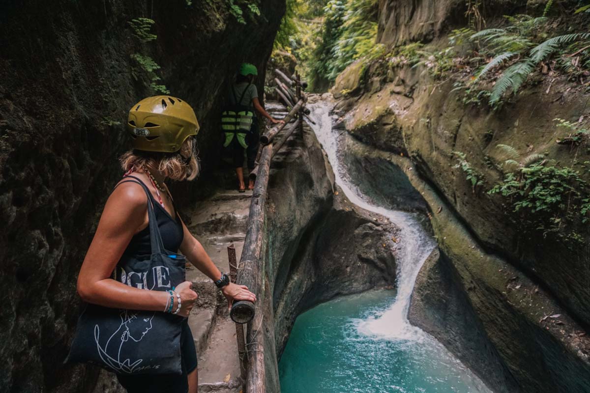 Dao Waterfall canyon hike, Philippines